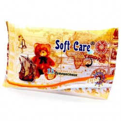 Салфетки влажные, Soft Care (Софт Кэа) 15 шт Тэдди для детей