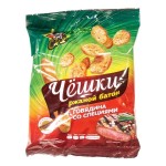 Сухарики, Чёшки 60 г Ржаной батон со вкусом говядины со специями