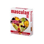 Презервативы, Маскулан 3 шт тутти-фрутти Masculan 1 Ultra tutti-frutti ароматизированные