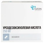 Урсодезоксихолевая кислота, капсулы 250 мг 100 шт